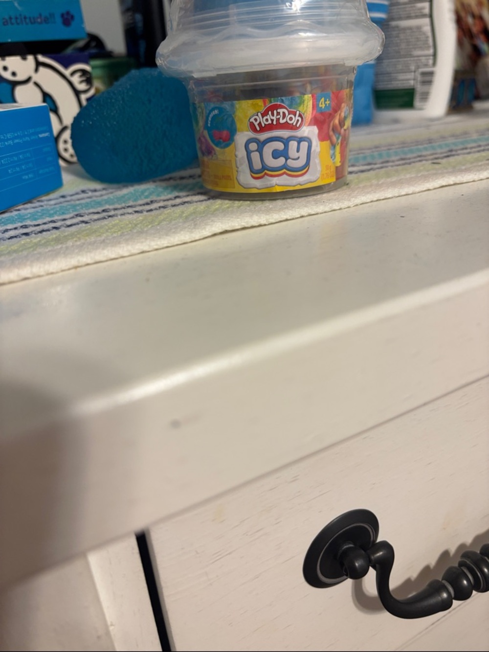 Icy Clear Modeling Compound - Rainbow color with sprinkles
